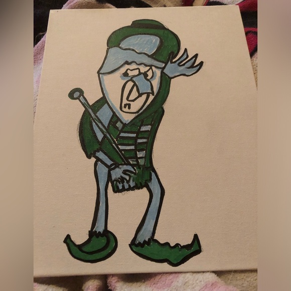 Other - Abstract Green and Blue Art Canvas